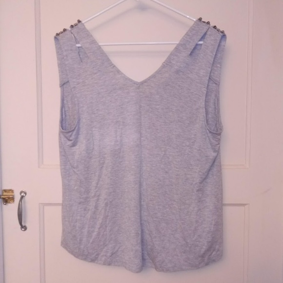 LANE BRYANT Gray Embellished Tank 14/16 EUC - Picture 4 of 5